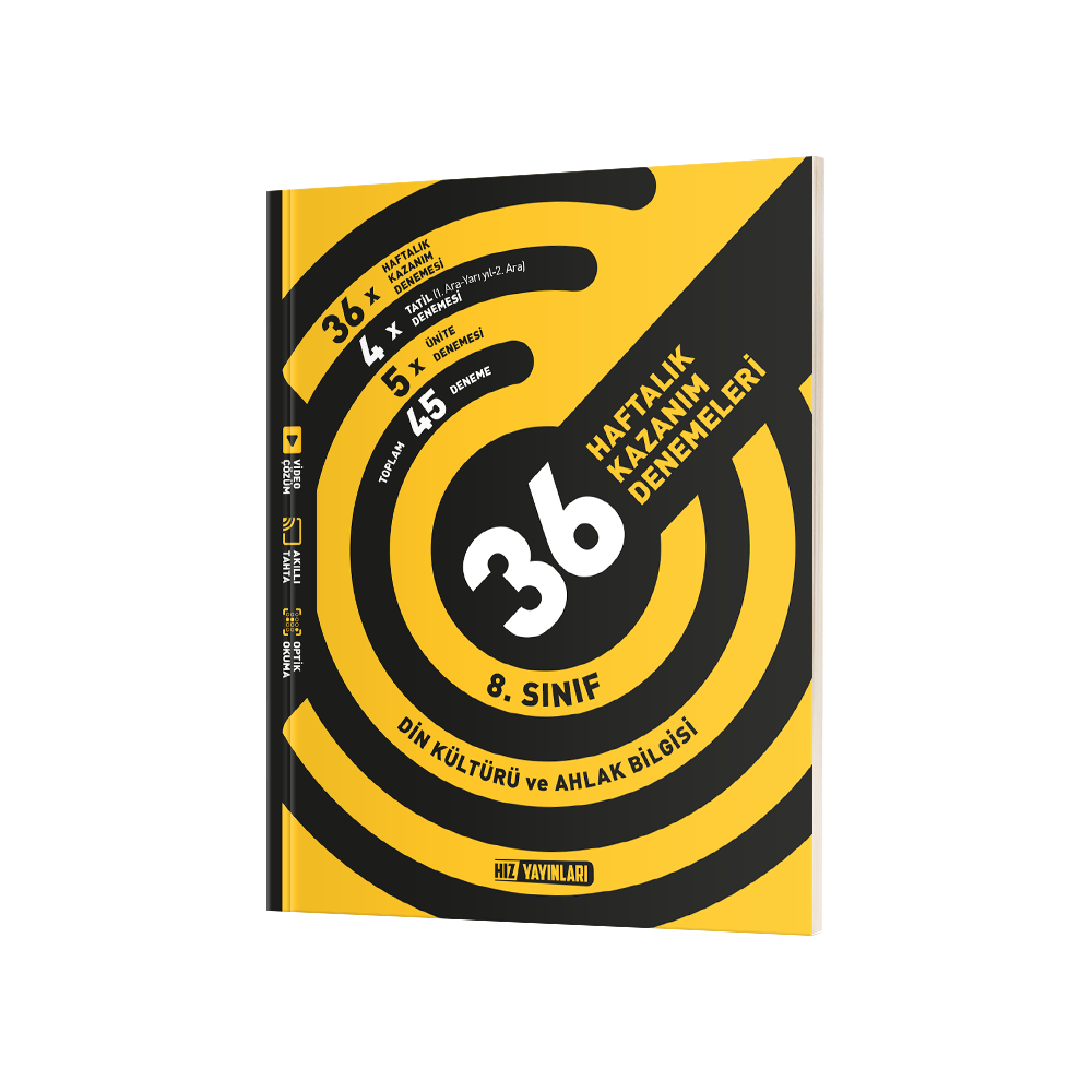 8. Sınıf Din Kültürü 36 Haftalık Kazanım Denemeleri