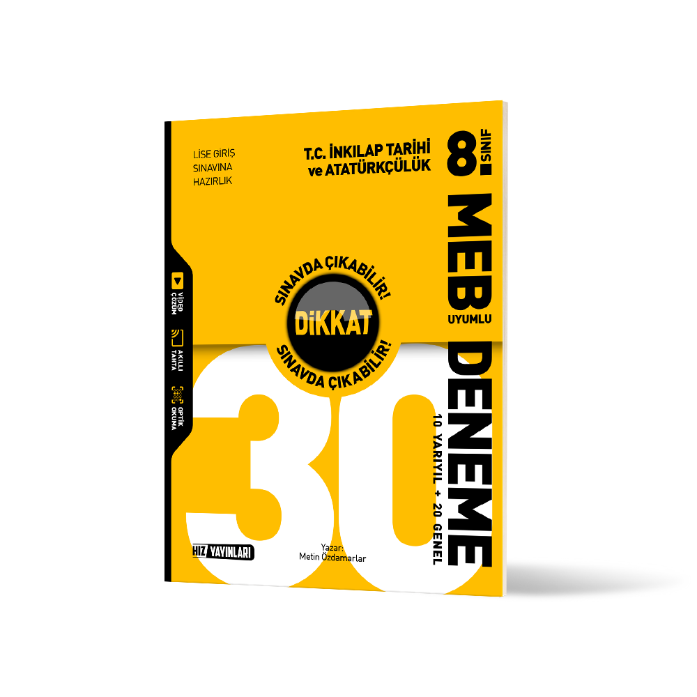 8. Sınıf İnkılap Tarihi 30’lu Deneme