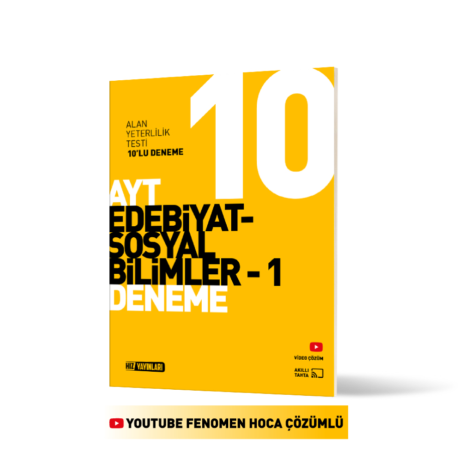 AYT 10’lu Edebiyat Sosyal Bilimler Deneme