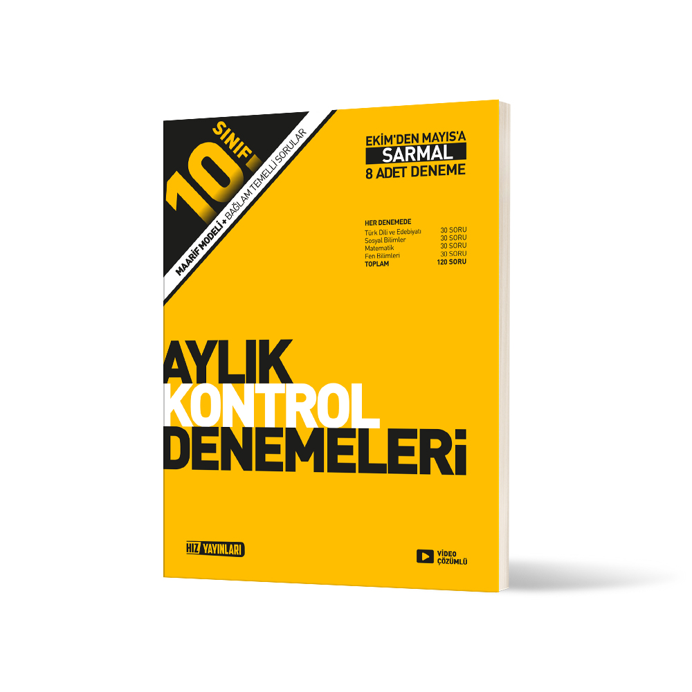 10. Sınıf Aylık Kontrol Denemeleri